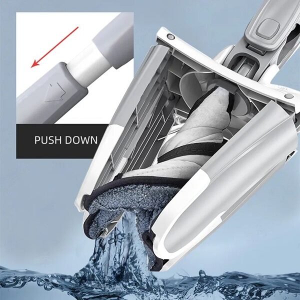 Twist Mop, X Shape Microfiber Mop, Floor Clean Mop Twist Mop With 360 Rotating Head, Dust Mop - Image 2